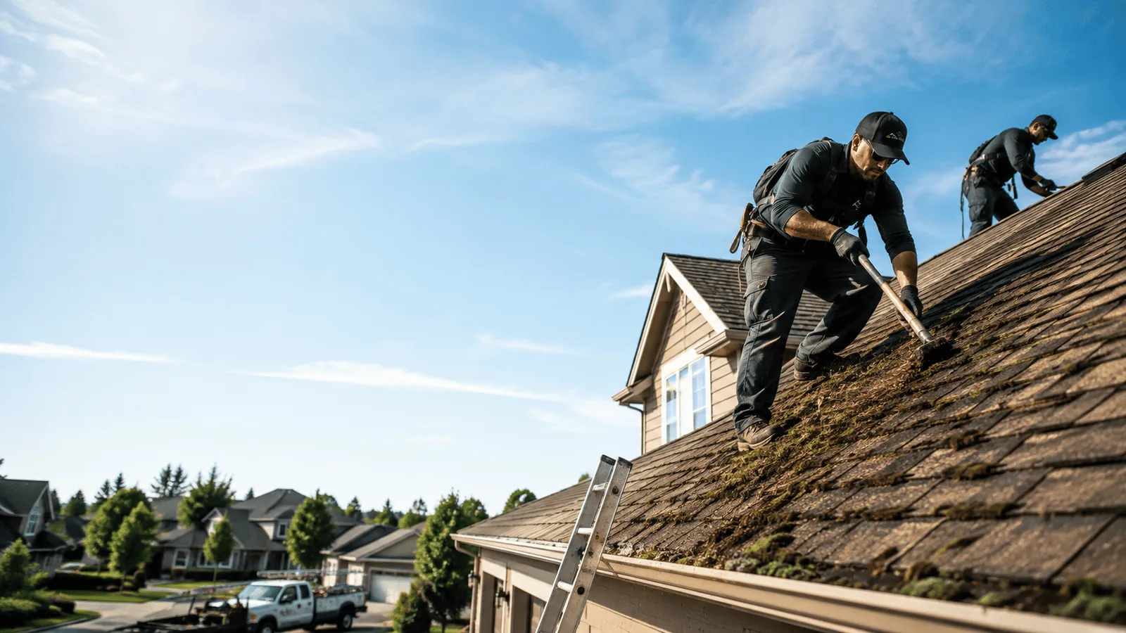 Roof Moss Removal in La Harpe, KS near me